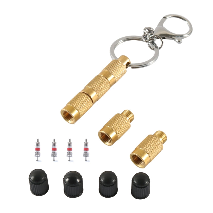 A6633 Offroad Vehicles 4 in 1 Brass Tire Deflation Tool Tire Exhaust Valve with Valve Core