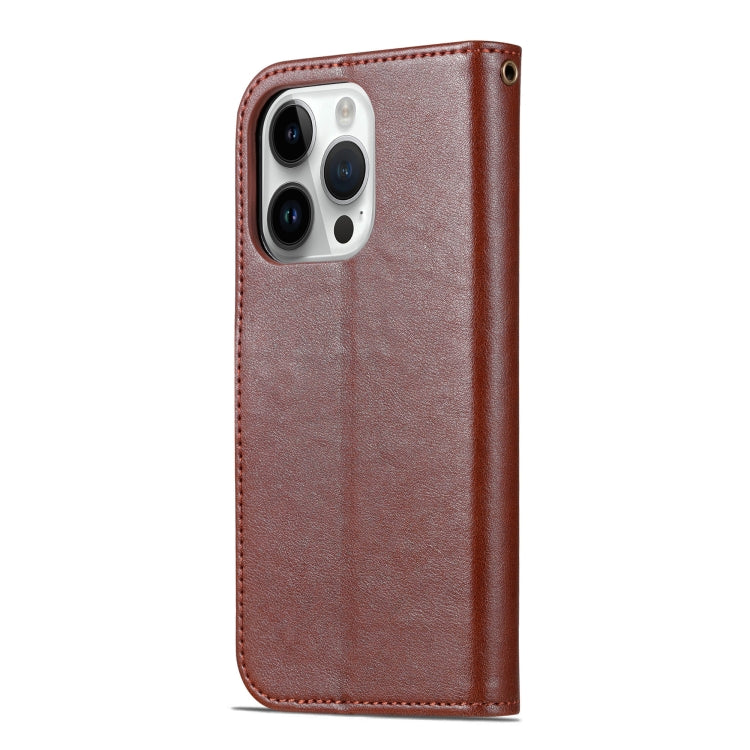 For iPhone 16 Pro Max AZNS Sheepskin Texture Flip Leather Phone Case