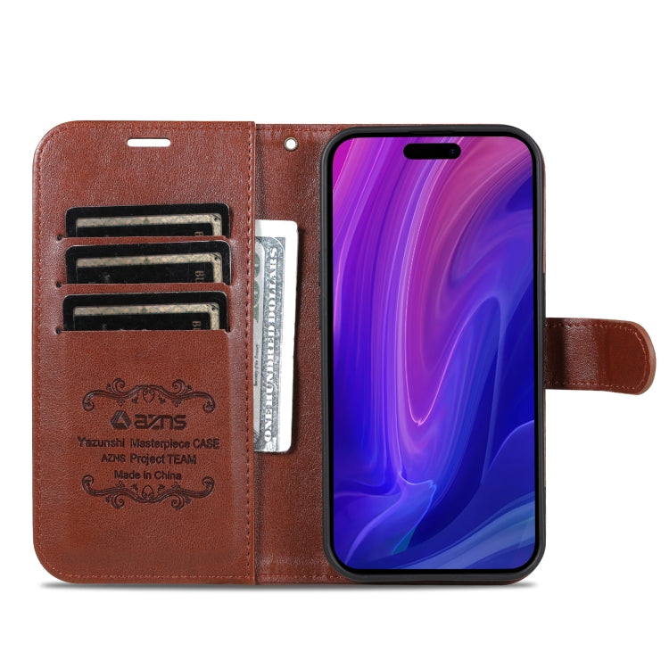 For iPhone 16 Pro Max AZNS Sheepskin Texture Flip Leather Phone Case