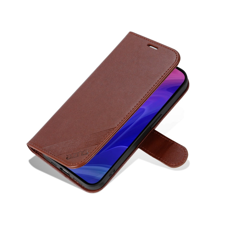 For iPhone 16 Pro Max AZNS Sheepskin Texture Flip Leather Phone Case