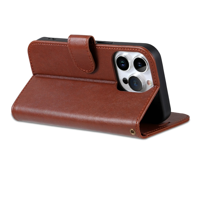 For iPhone 16 Pro AZNS Sheepskin Texture Flip Leather Phone Case