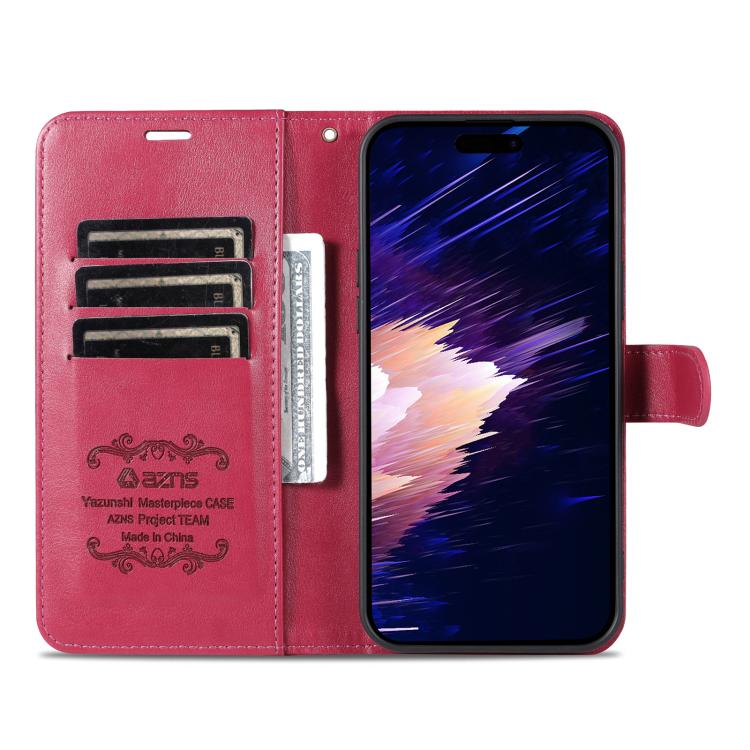 For iPhone 17e / 16e AZNS Sheepskin Texture Flip Leather Phone Case