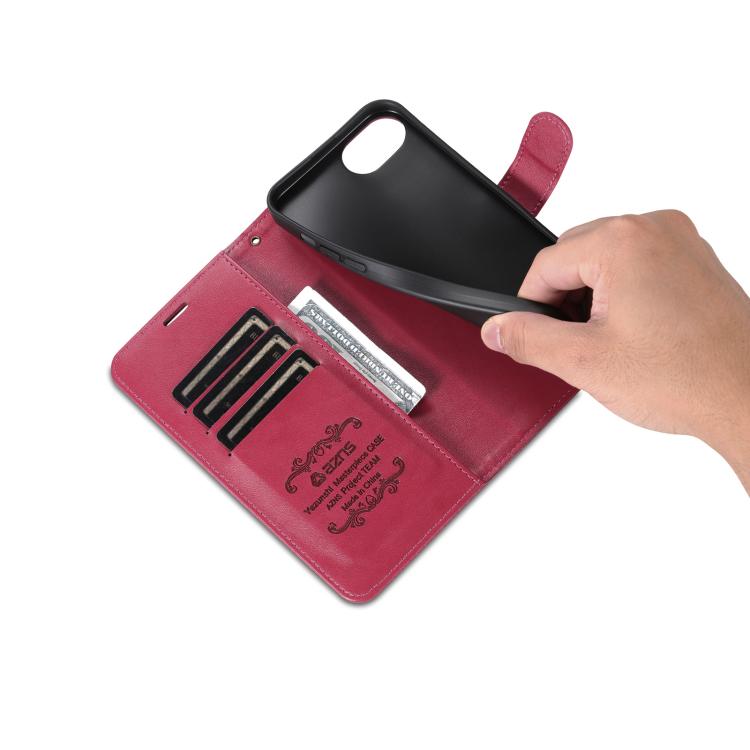 For iPhone 17e / 16e AZNS Sheepskin Texture Flip Leather Phone Case