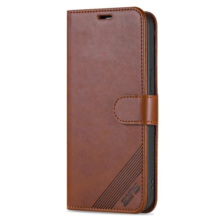 For iPhone 17e / 16e AZNS Sheepskin Texture Flip Leather Phone Case
