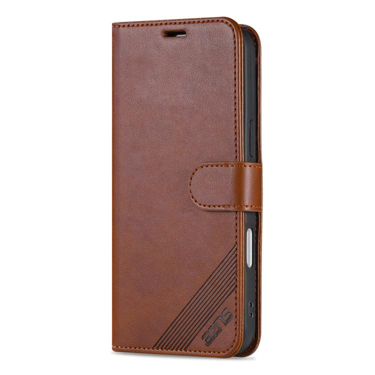 For iPhone 17 Pro Max AZNS Sheepskin Texture Flip Leather Phone Case