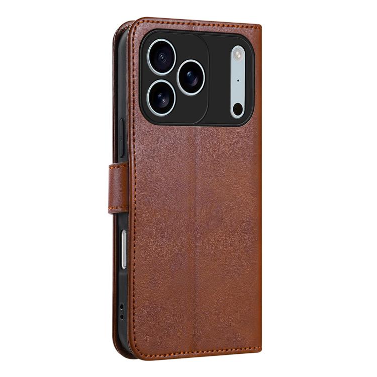 For iPhone 17 Pro AZNS Sheepskin Texture Flip Leather Phone Case