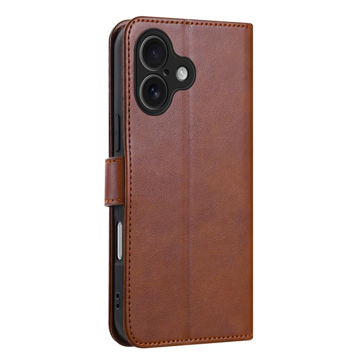For iPhone 17 AZNS Sheepskin Texture Flip Leather Phone Case
