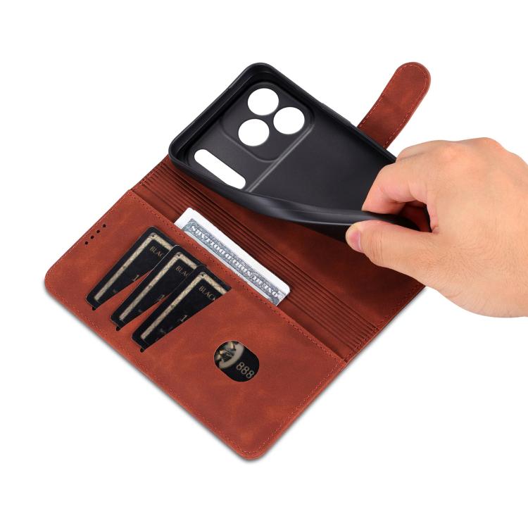 For iPhone 17 Pro Max AZNS Skin Feel Calf Texture Flip Leather Phone Case