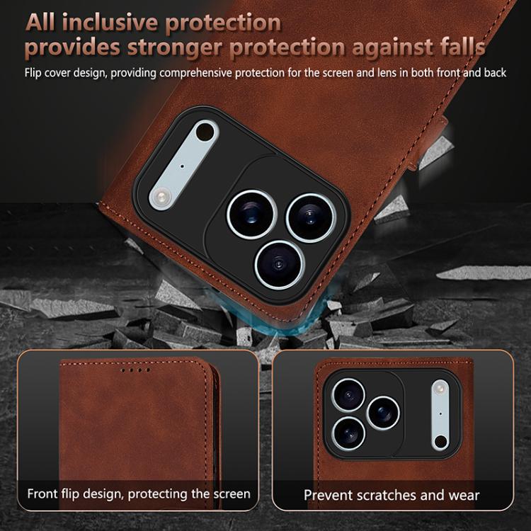 For iPhone 17 Pro Max AZNS Skin Feel Calf Texture Flip Leather Phone Case