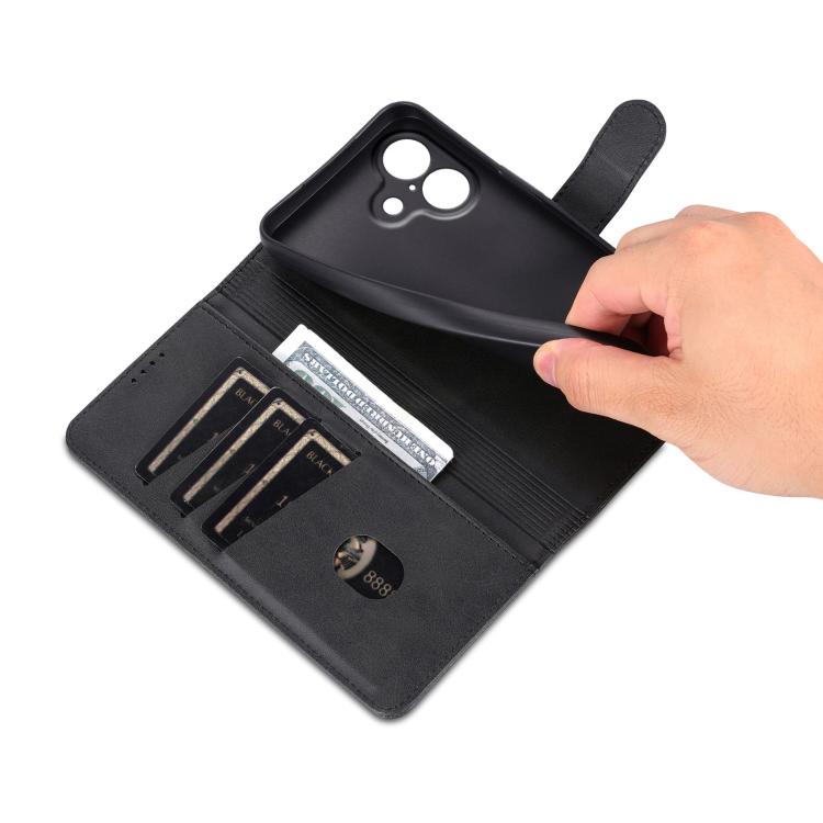 For iPhone 17 AZNS Skin Feel Calf Texture Flip Leather Phone Case