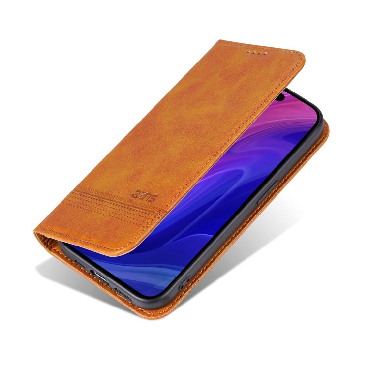 For iPhone 16 Pro Max AZNS Magnetic Calf Texture Flip Leather Phone Case