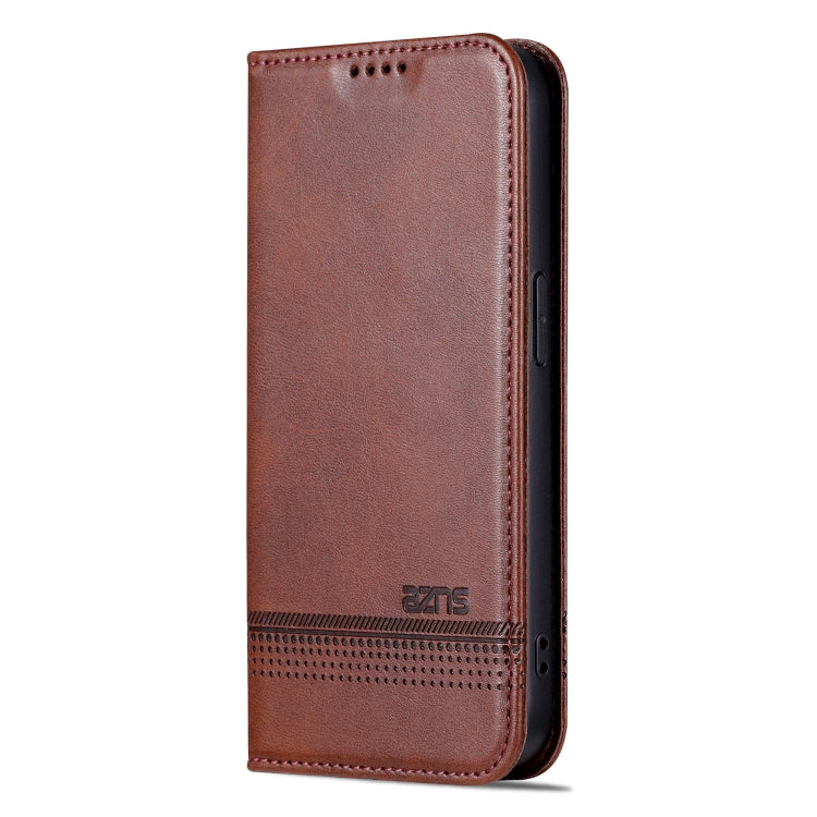 For iPhone 16 Pro Max AZNS Magnetic Calf Texture Flip Leather Phone Case