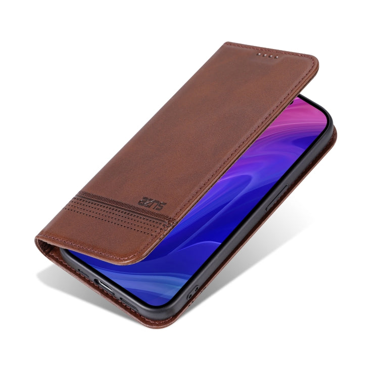 For iPhone 16 Pro Max AZNS Magnetic Calf Texture Flip Leather Phone Case