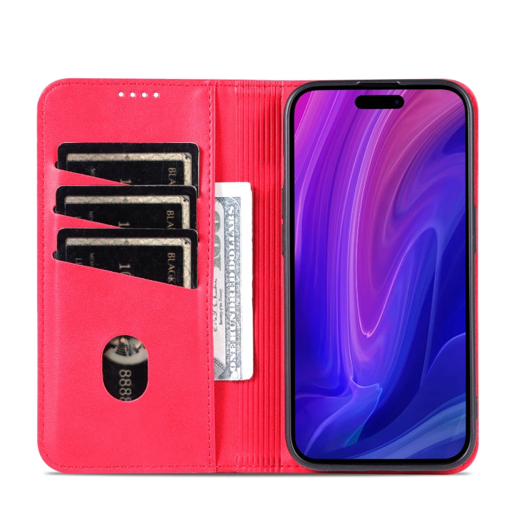 For iPhone 16 Pro Max AZNS Magnetic Calf Texture Flip Leather Phone Case
