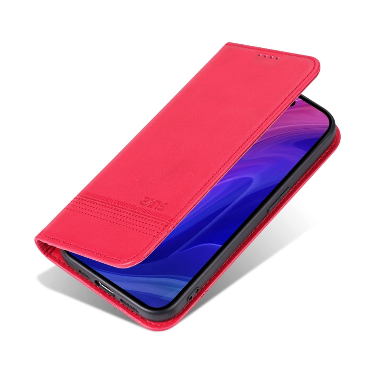 For iPhone 16 Pro Max AZNS Magnetic Calf Texture Flip Leather Phone Case