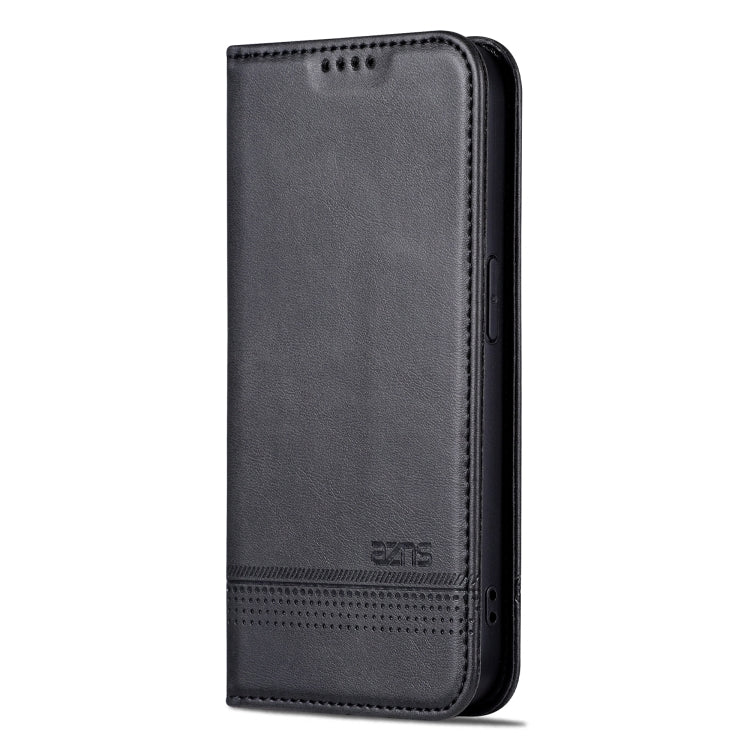 For iPhone 16 Pro Max AZNS Magnetic Calf Texture Flip Leather Phone Case