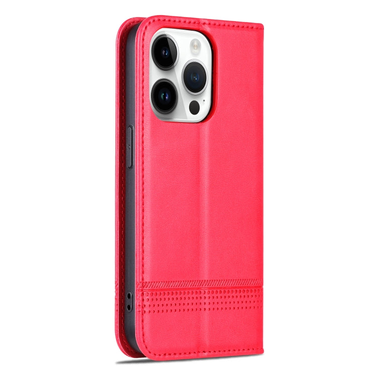 For iPhone 16 Pro AZNS Magnetic Calf Texture Flip Leather Phone Case