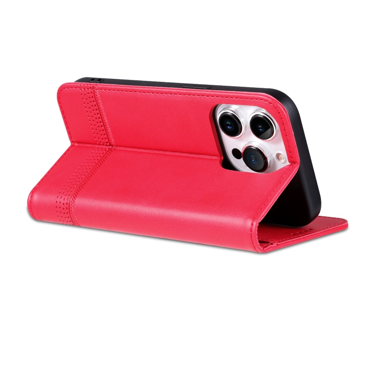For iPhone 16 Pro AZNS Magnetic Calf Texture Flip Leather Phone Case