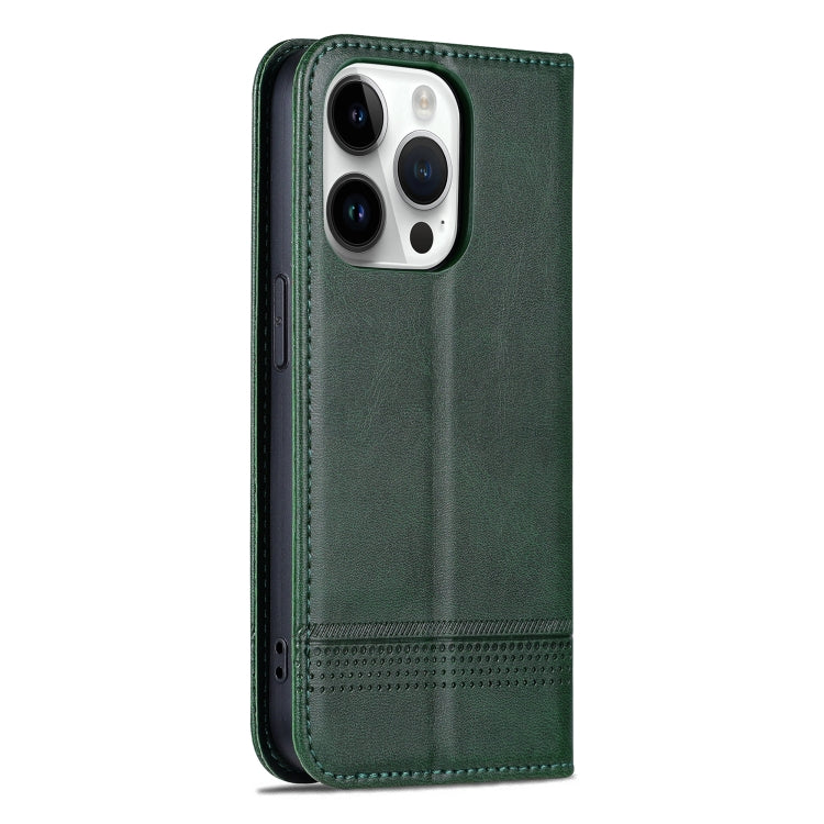For iPhone 16 Pro AZNS Magnetic Calf Texture Flip Leather Phone Case