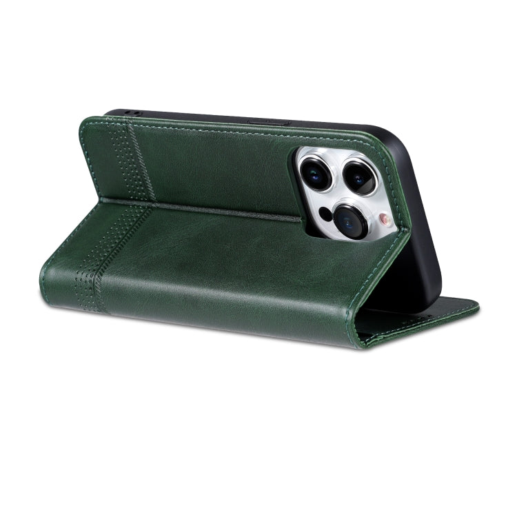 For iPhone 16 Pro AZNS Magnetic Calf Texture Flip Leather Phone Case
