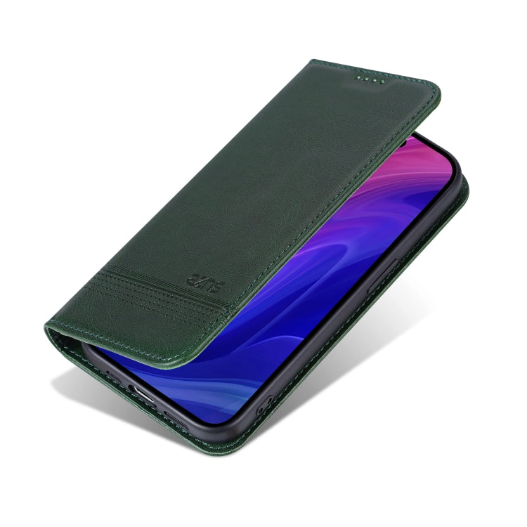 For iPhone 16 Pro AZNS Magnetic Calf Texture Flip Leather Phone Case