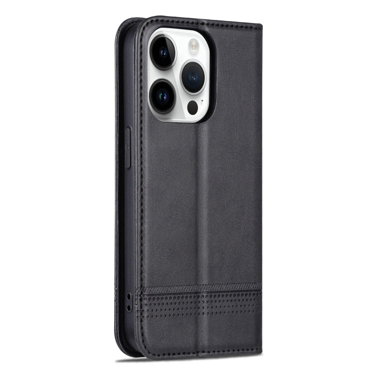 For iPhone 16 Pro AZNS Magnetic Calf Texture Flip Leather Phone Case