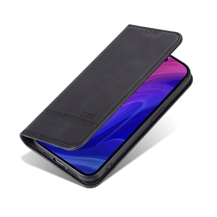 For iPhone 16 Pro AZNS Magnetic Calf Texture Flip Leather Phone Case