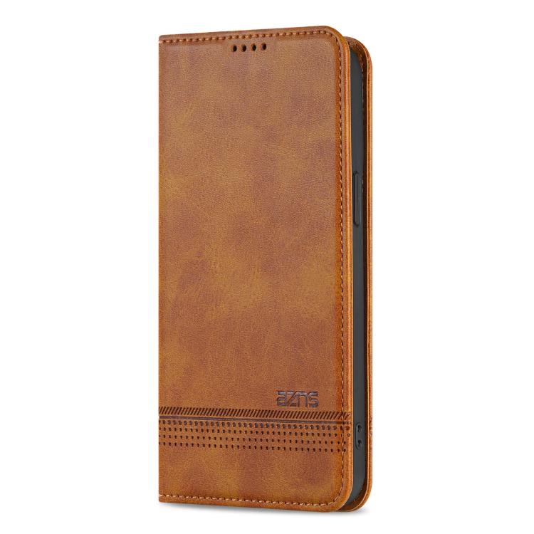 For iPhone 17e / 16e AZNS Magnetic Calf Texture Flip Leather Phone Case