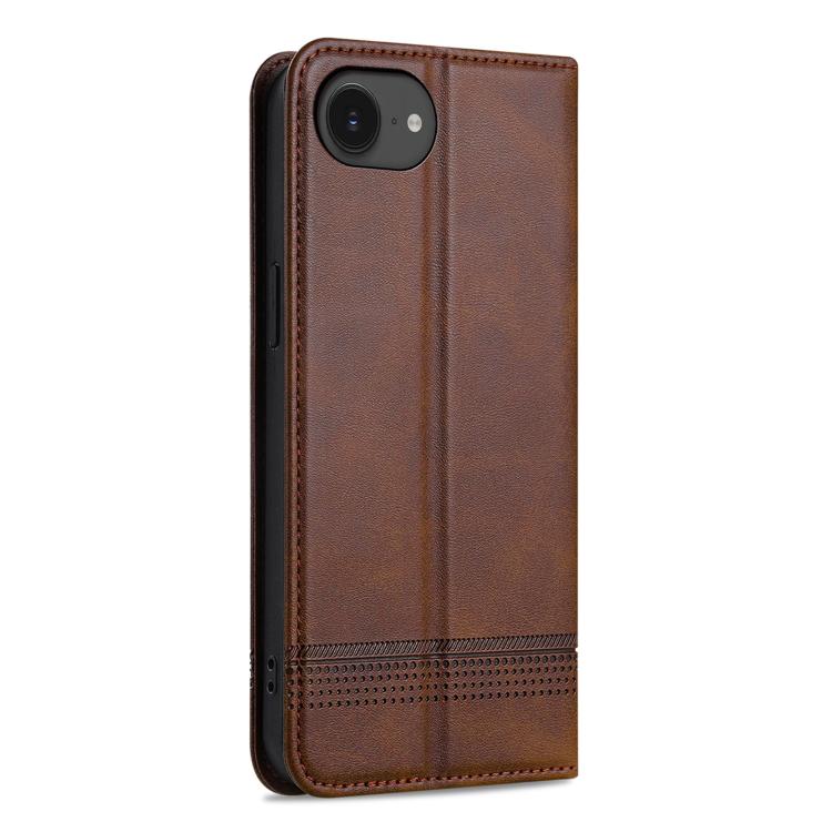 For iPhone 17e / 16e AZNS Magnetic Calf Texture Flip Leather Phone Case