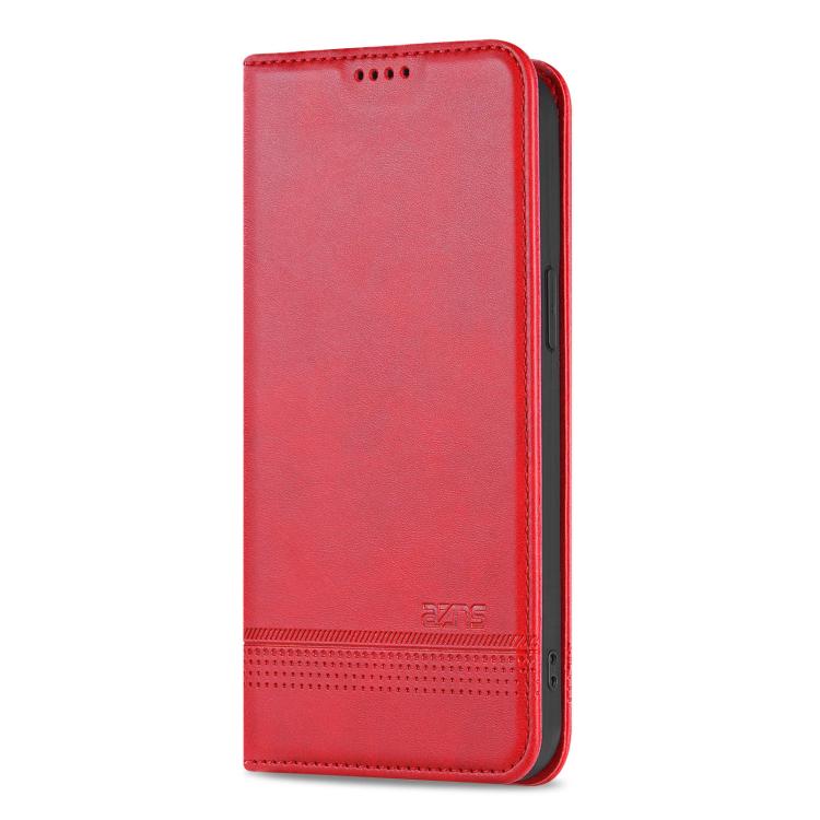 For iPhone 17e / 16e AZNS Magnetic Calf Texture Flip Leather Phone Case