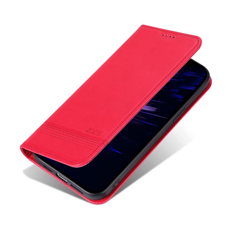 For iPhone 17e / 16e AZNS Magnetic Calf Texture Flip Leather Phone Case