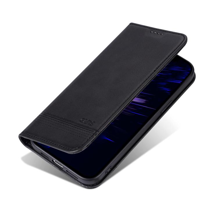 For iPhone 17e / 16e AZNS Magnetic Calf Texture Flip Leather Phone Case