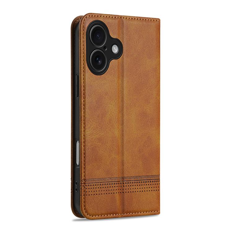 For iPhone 17 AZNS Magnetic Calf Texture Flip Leather Phone Case
