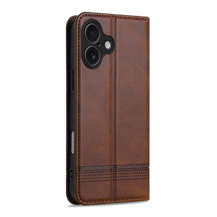For iPhone 17 AZNS Magnetic Calf Texture Flip Leather Phone Case