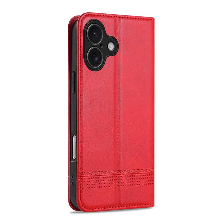 For iPhone 17 AZNS Magnetic Calf Texture Flip Leather Phone Case