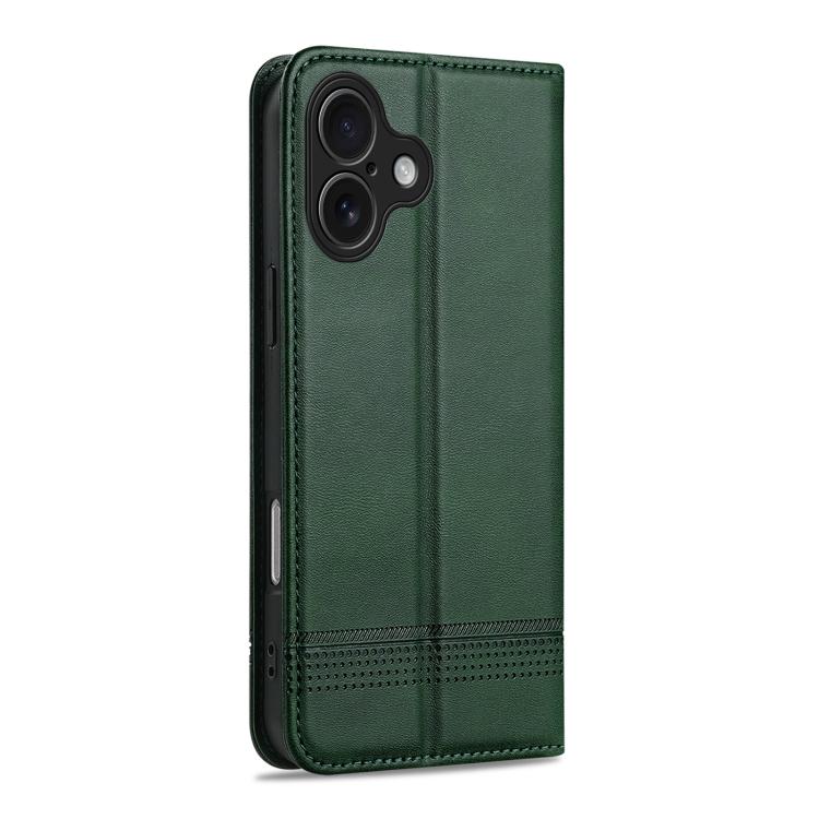 For iPhone 17 AZNS Magnetic Calf Texture Flip Leather Phone Case