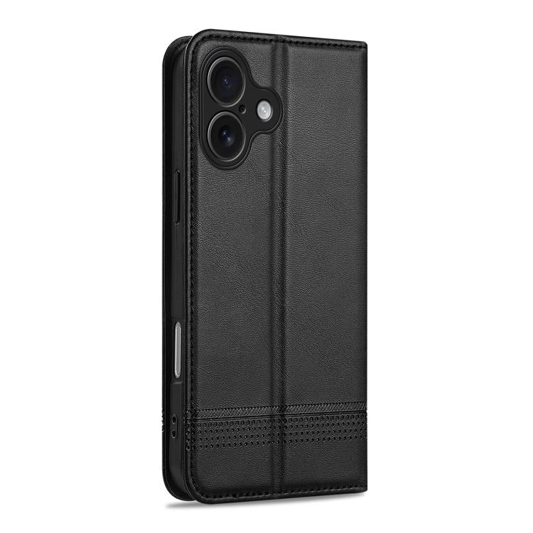 For iPhone 17 AZNS Magnetic Calf Texture Flip Leather Phone Case