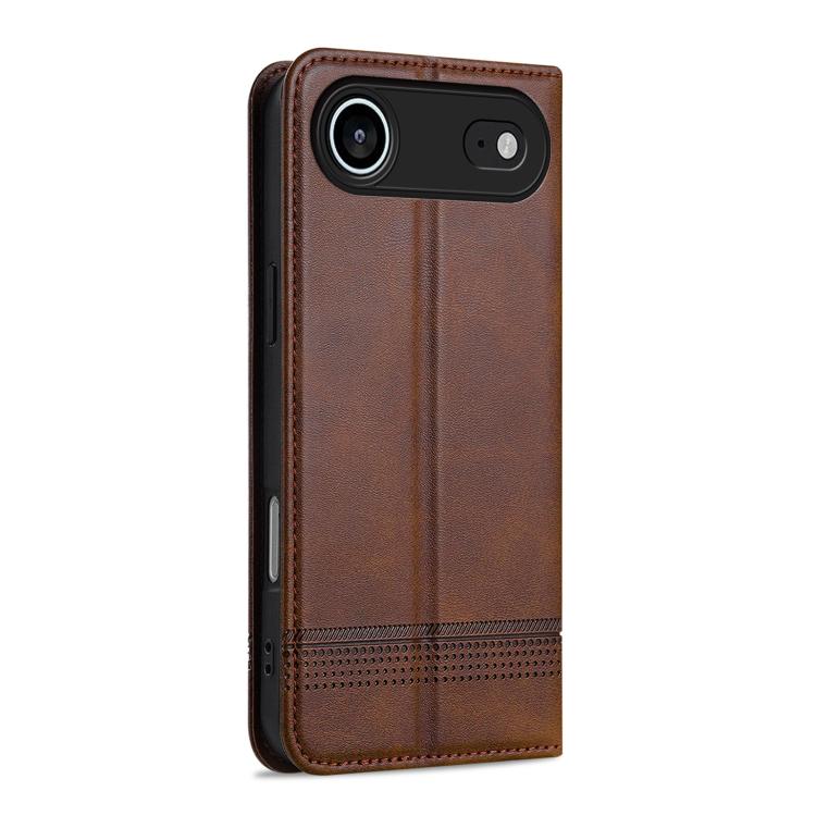 For iPhone Air AZNS Magnetic Calf Texture Flip Leather Phone Case