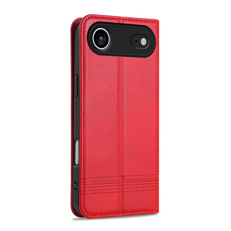 For iPhone Air AZNS Magnetic Calf Texture Flip Leather Phone Case