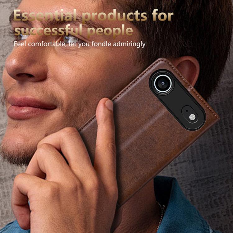 For iPhone Air AZNS Magnetic Calf Texture Flip Leather Phone Case