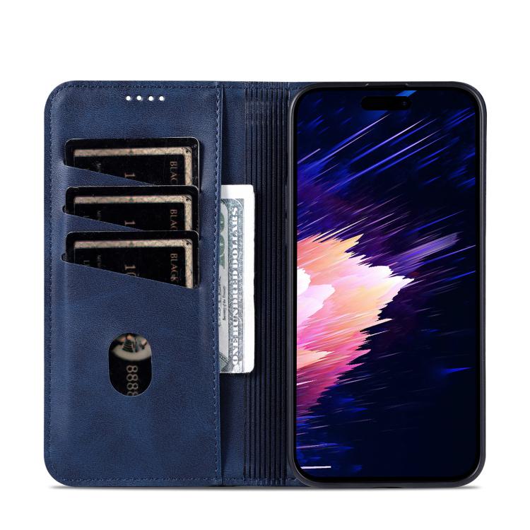 For iPhone Air AZNS Magnetic Calf Texture Flip Leather Phone Case