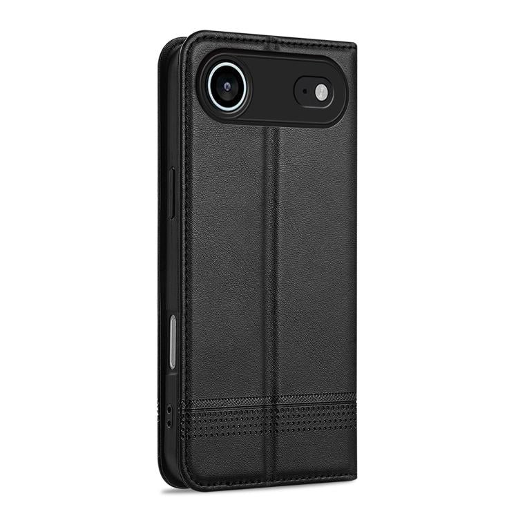 For iPhone Air AZNS Magnetic Calf Texture Flip Leather Phone Case