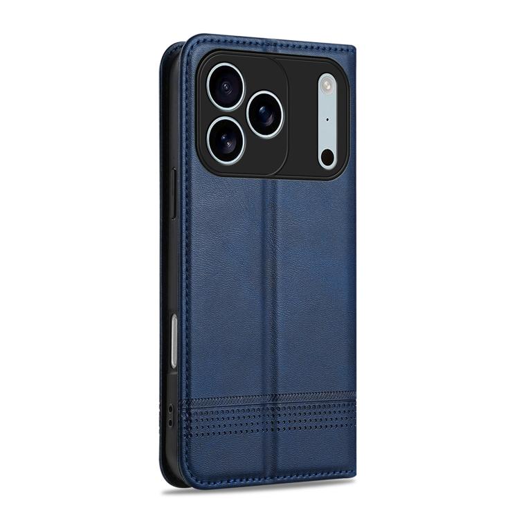 For iPhone 17 Pro AZNS Magnetic Calf Texture Flip Leather Phone Case