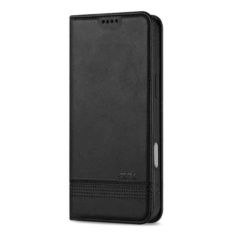 For iPhone 17 Pro AZNS Magnetic Calf Texture Flip Leather Phone Case