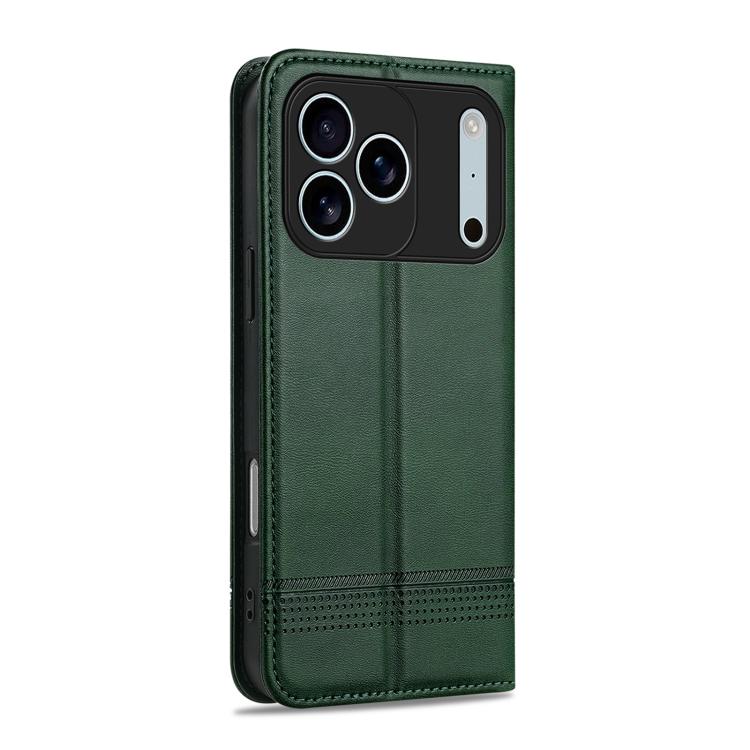 For iPhone 17 Pro Max AZNS Magnetic Calf Texture Flip Leather Phone Case