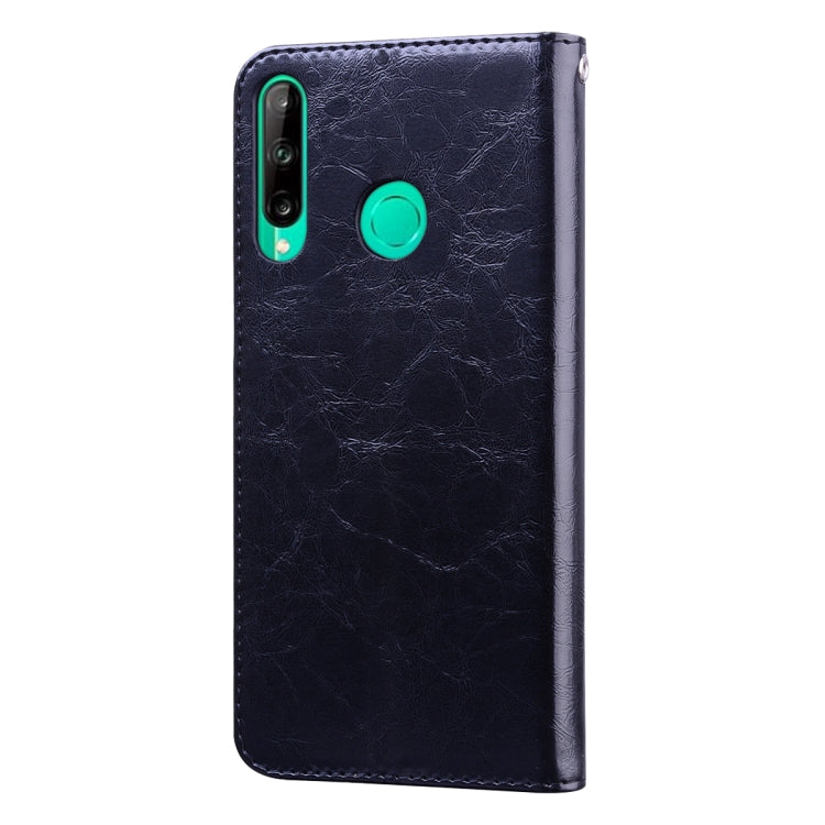 For Huawei P40 lite E Business Style Oil Wax Texture Horizontal Flip Leather Case with Holder & Card Slots & Wallet