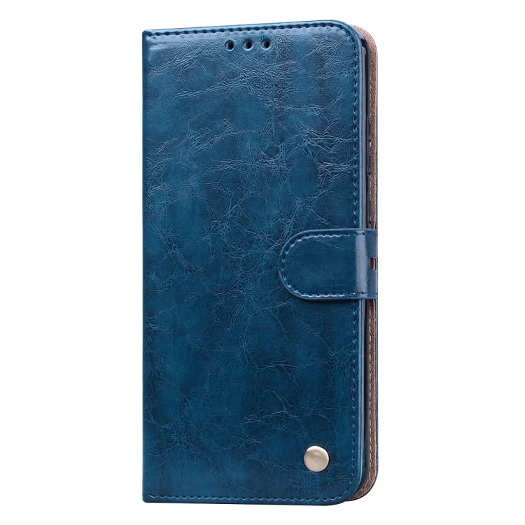 For Huawei Honor 9A Business Style Oil Wax Texture Horizontal Flip Leather Case with Holder & Card Slots & Wallet