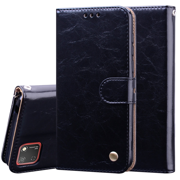 For Huawei Honor 9S Business Style Oil Wax Texture Horizontal Flip Leather Case with Holder & Card Slots & Wallet