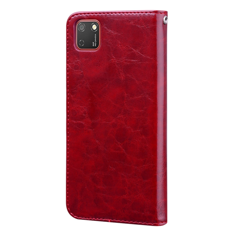 For Huawei Honor 9S Business Style Oil Wax Texture Horizontal Flip Leather Case with Holder & Card Slots & Wallet