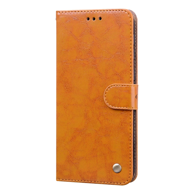 For Samsung Galaxy M21 Business Style Oil Wax Texture Horizontal Flip Leather Case with Holder & Card Slots & Wallet